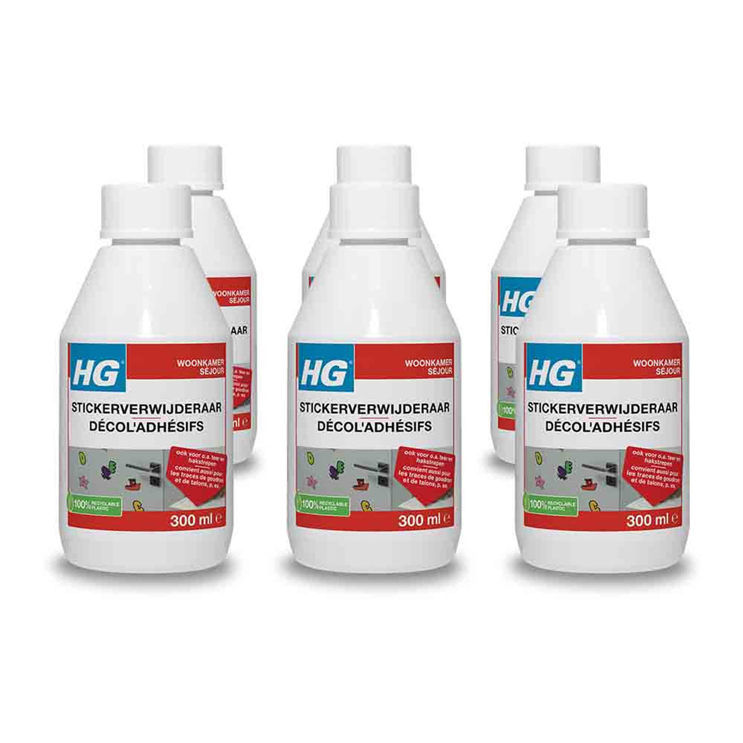 HG stickerverwijderaar 300 ml - 6 stuks