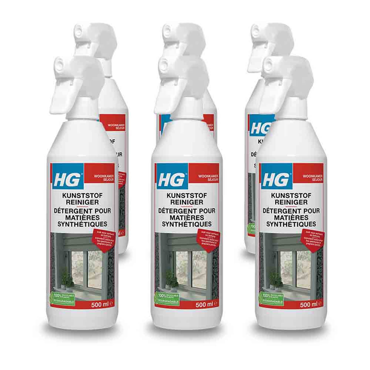 HG kunststof reiniger 500 ml - 6 stuks