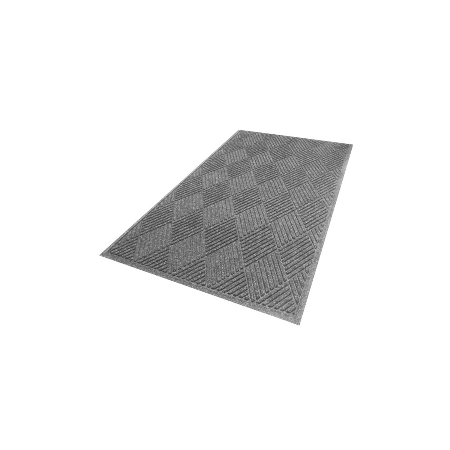 Waterhog Diamond Droogloopmat 60x90 cm Grijs - Schoonloopmat Fashion Border