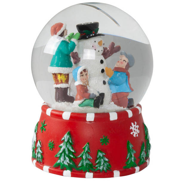 Sneeuwbol/snowglobe beeldje - met muziek - kerstman - 15 cm - Sneeuwbollen