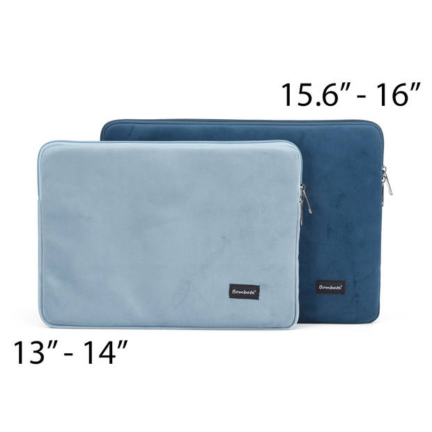 Bombata Universele Velvet Laptophoes Sleeve - 13 inch / 14 inch - Lila Paars
