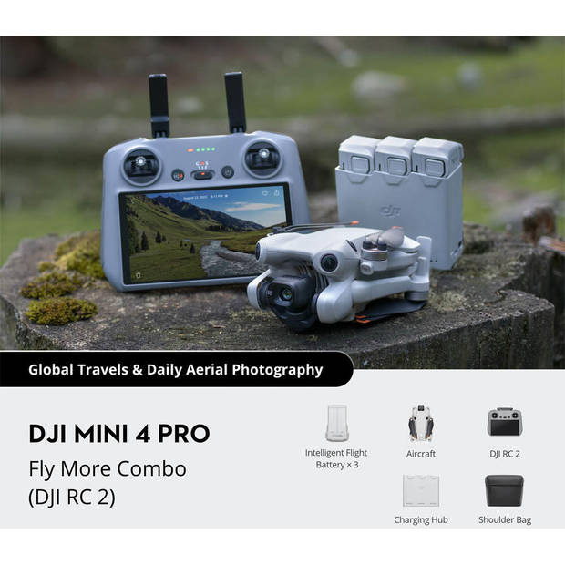 DJI Mini 4 Pro Fly More Combo met RC 2 Smart Controller