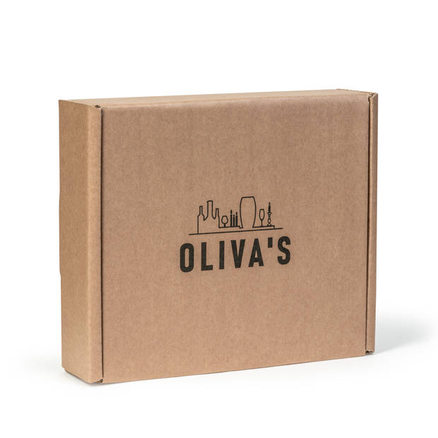 Oliva's - Kofferlabel set van 3 stuks - Bagagelabels voor koffer - Leer - Kat / Poes