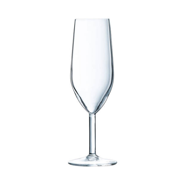 Set van bekers Arcoroc Silhouette Champagne Transparant Glas 180 ml (6 Stuks)