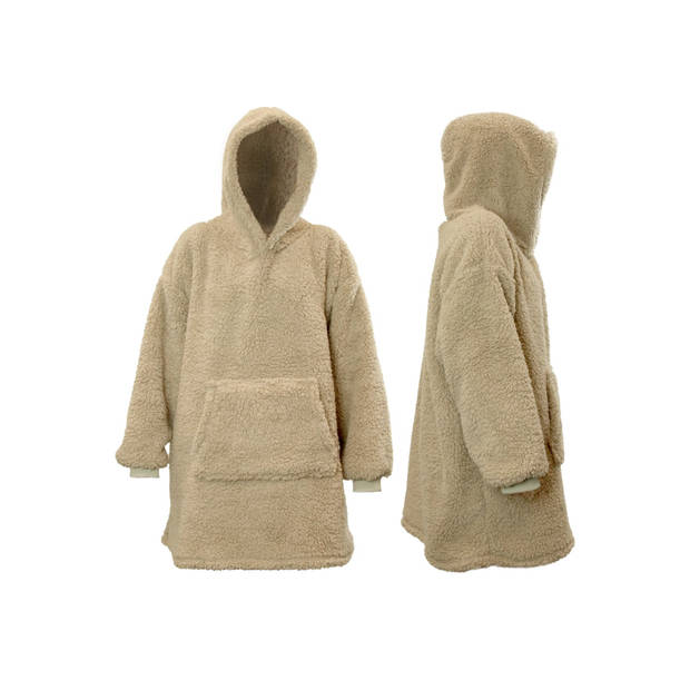 Unique Living - Hoodie Teddy chateau grijs 70x50x87 cm