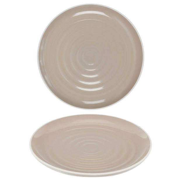 6 persoons 18-delig servies Aardewerk Bi-Color - Beige