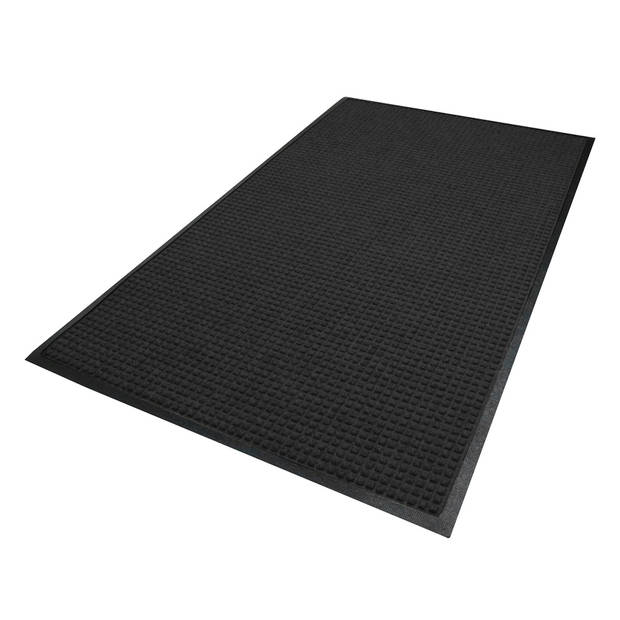 Waterhog Classic droogloopmat / schoonloopmat 180x250 cm - Rubber border - Antraciet