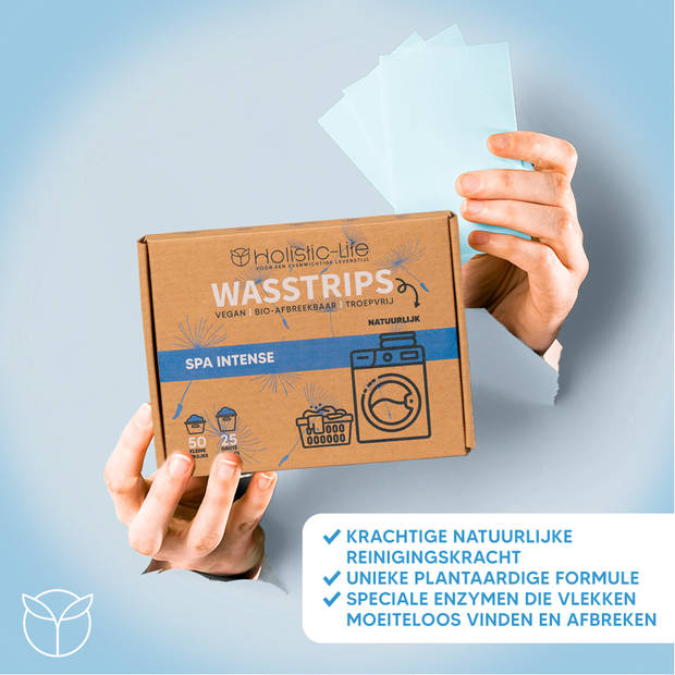 Natuurlijke Wasmiddeldoekjes - Spa Intense Wasstrips 100 Wasbeurten Incl. Wasverzachter – Wasmiddel Wasdoekjes – Vegan –