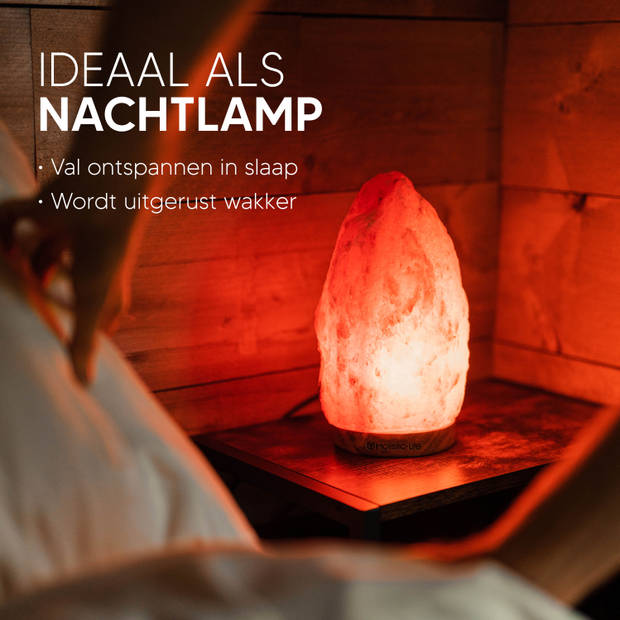 Dimbare Zoutlamp 2-3KG Himalayazout– Tafellamp – Sfeerlamp – Himalaya Zoutsteen Nachtlampje – Dimbaar – Incl. E-book – C