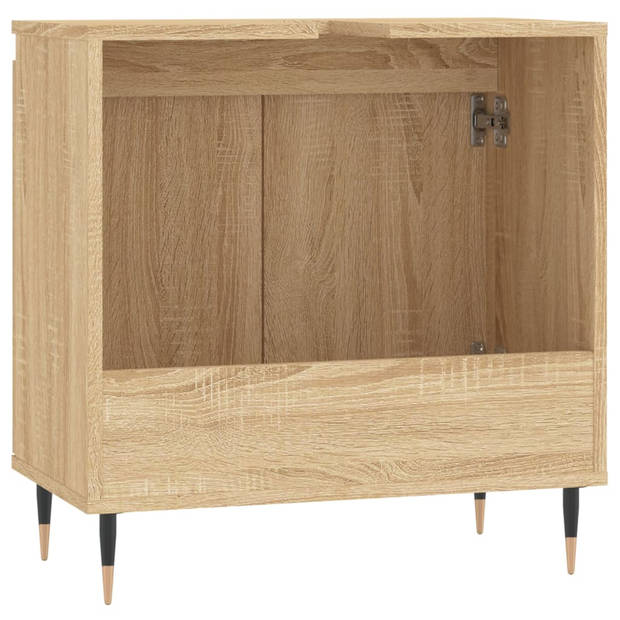 vidaXL Badkamerkast 58x33x60 cm bewerkt hout sonoma eikenkleurig