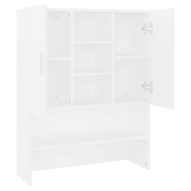 The Living Store Badkaast - 70.5 x 25.5 x 90 cm - wit - bewerkt hout