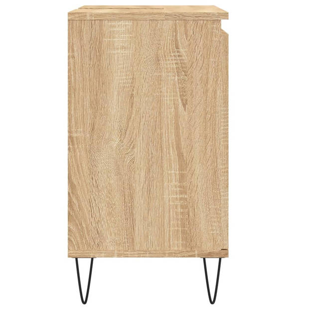 vidaXL Badkamerkast 58x33x60 cm bewerkt hout sonoma eikenkleurig