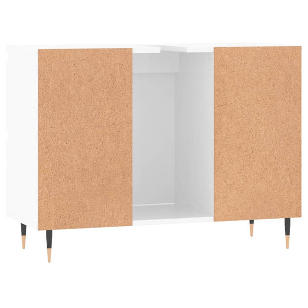 The Living Store Badkaast - Flexi - Kast - 80 x 33 x 60 cm - Hoogglans wit