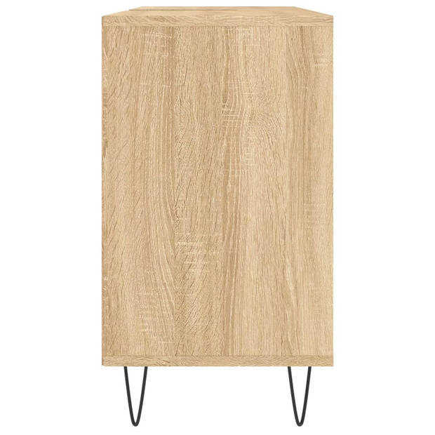 The Living Store Badkaast - - 80 x 33 x 60 cm - Sonoma eiken