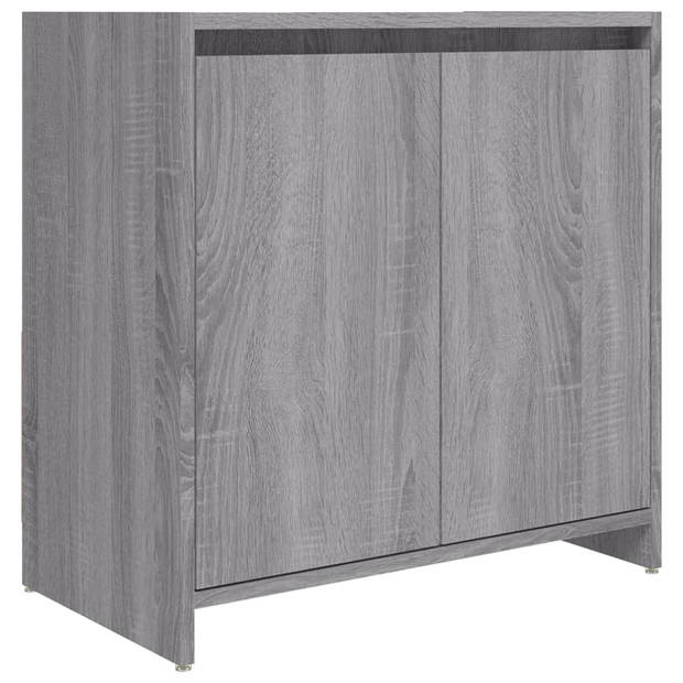 The Living Store Badkaast Grijze Sonoma Eiken - 60 x 33 x 61 cm - Veel Opbergruimte