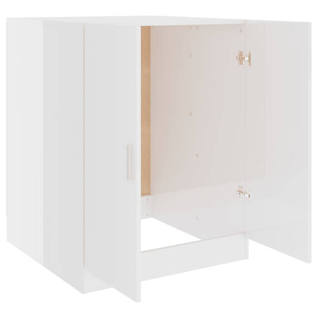 The Living Store Badkaast - Lumi - Onderkast - 71 x 71.5 x 91.5 cm - Hoogglans wit - Bewerkt hout