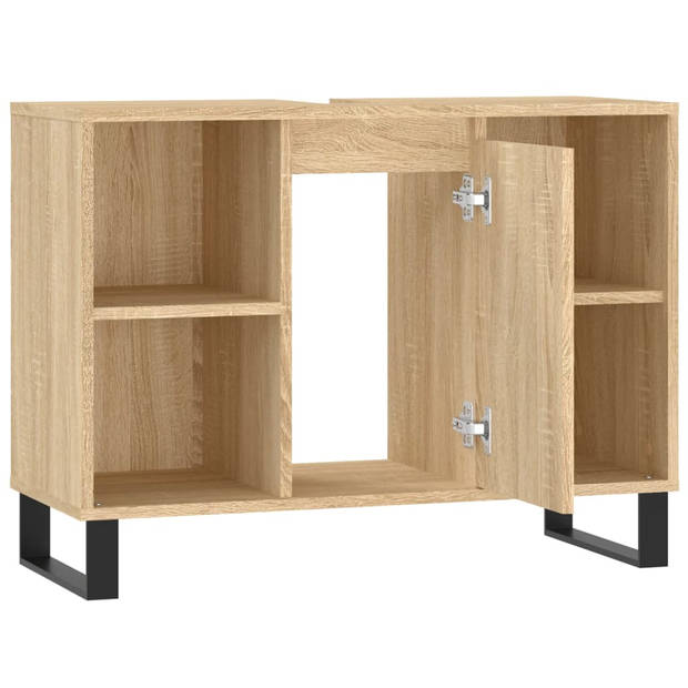 The Living Store Badkaast Sonoma Eiken - 80 x 33 x 60 cm - Veel opbergruimte