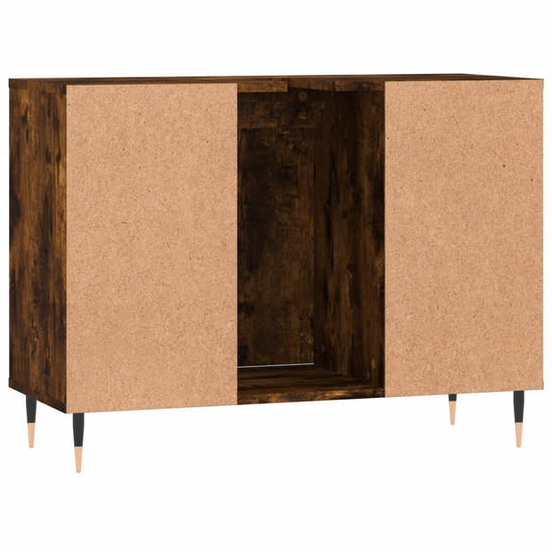 The Living Store Badkaast gerookt eiken - 80 x 33 x 60 cm - Duurzaam materiaal