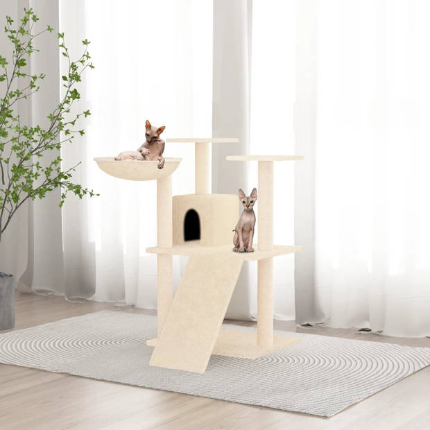The Living Store Kattenmeubel - Alles-in-één - 48 x 67 x 83 cm - Donkergrijs