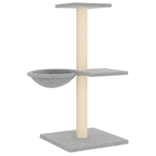 vidaXL Kattenmeubel met sisal krabpalen 72 cm lichtgrijs