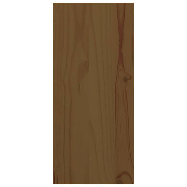 vidaXL Wijnkast 56x25x56 cm massief grenenhout honingbruin