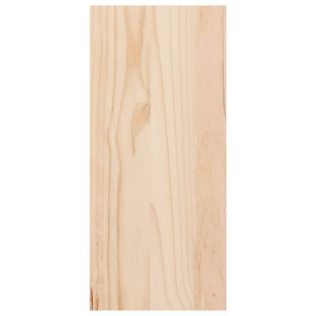 The Living Store Wijnrek - Massief grenenhout - 56 x 25 x 56 cm - Geschikt voor 25 wijnflessen