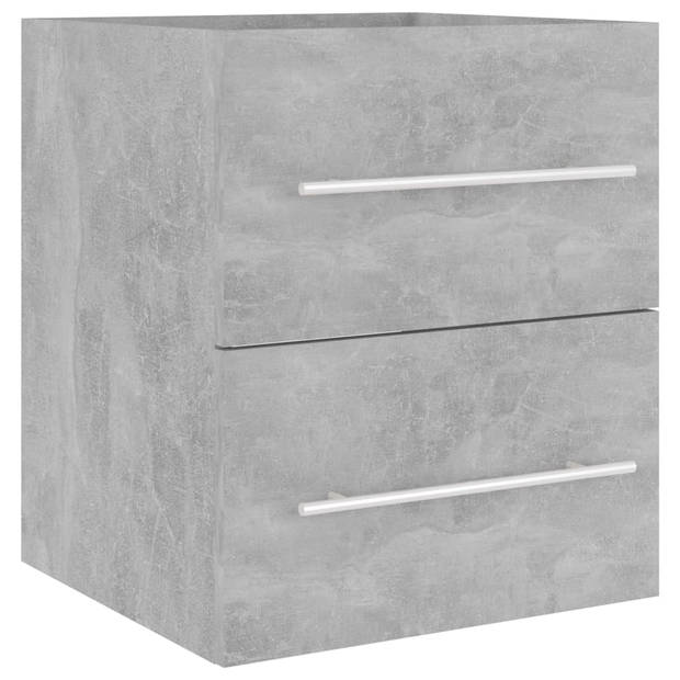 The Living Store Gootsteenkast - Betongrijs - 41 x 38.5 x 48 cm - 1 lade - Spaanplaat