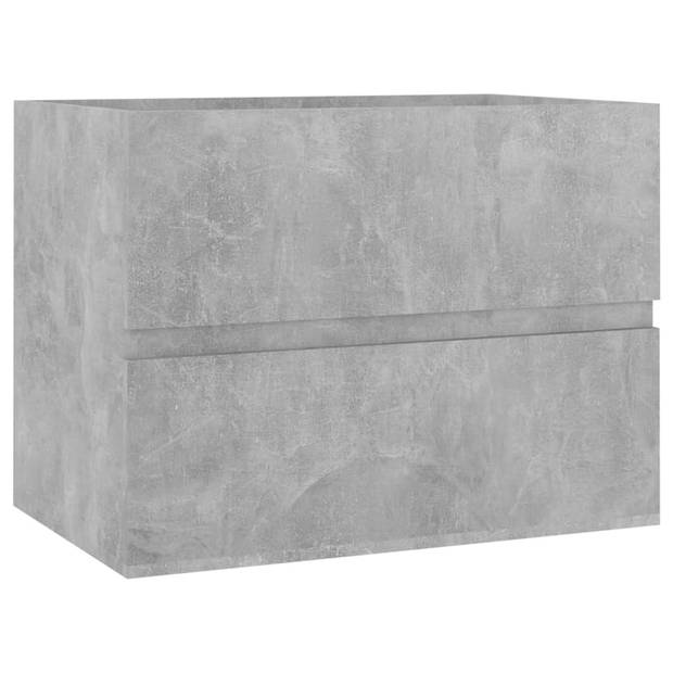 The Living Store Gootsteenkast - Betongrijs - 60 x 38.5 x 45 cm - Met 1 lade