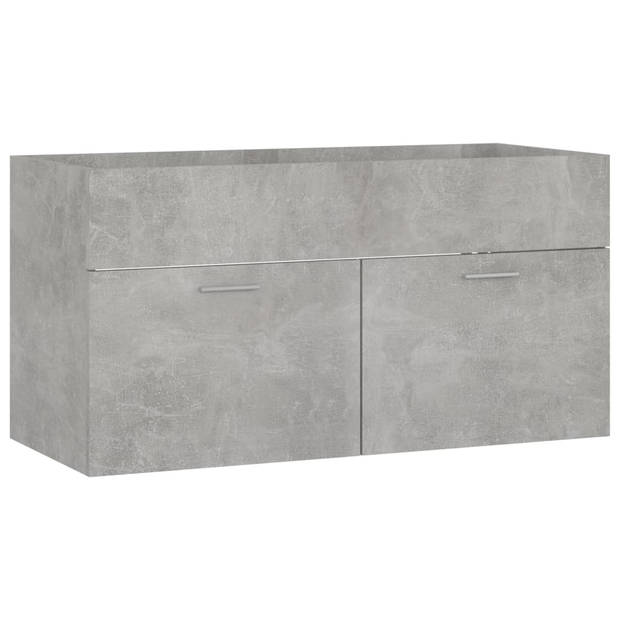 The Living Store Gootsteenkast Betongrijs 90 x 38.5 x 46 cm - Spaanplaat