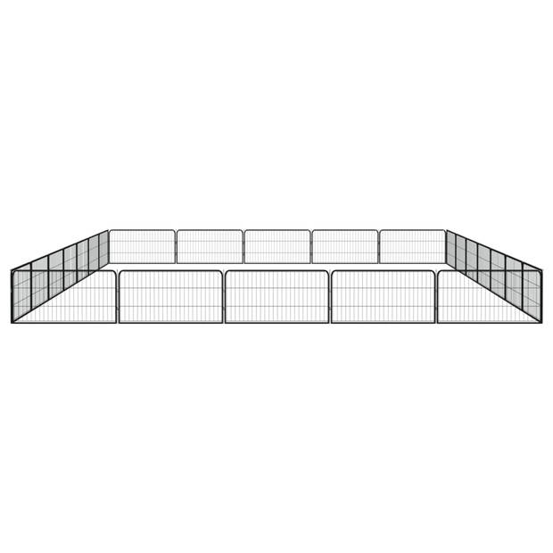 The Living Store Hondenkennel - Buiten - Gepoedercoat staal - 700 x 500 x 50 cm - DIY