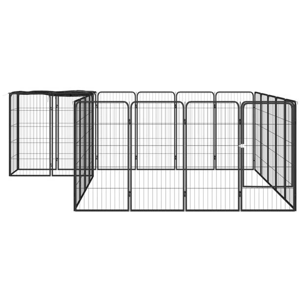 The Living Store Hondenkennel - 300 - Stalen hondenren - 300x250x100cm - Waterbestendig