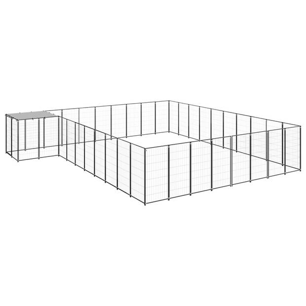 The Living Store Grote Hondenkennel - 550x550x110 cm - Draadgaas - Stevige Stalen Constructie