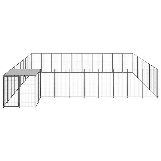 The Living Store Grote Hondenkennel - 550x550x110 cm - Draadgaas - Stevige Stalen Constructie