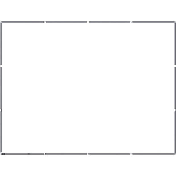 The Living Store Hondenkennel - Zwart - 384 x 288 x 200 cm - Stalen constructie