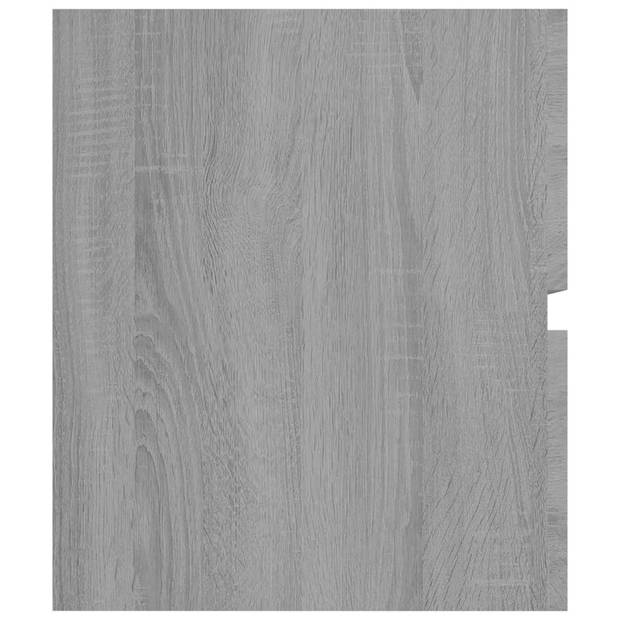 vidaXL Wastafelkast 90x38,5x45 cm bewerkt hout grijs sonoma eikenkleur