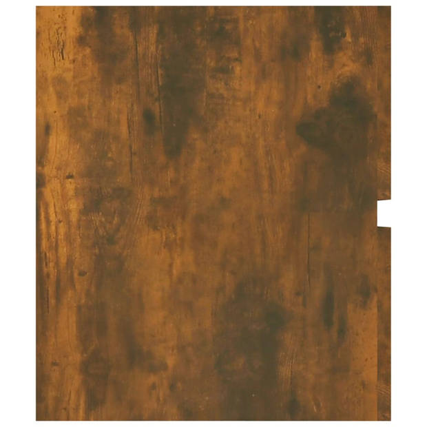 vidaXL Wastafelkast 100x38,5x45 cm bewerkt hout gerookt eikenkleurig