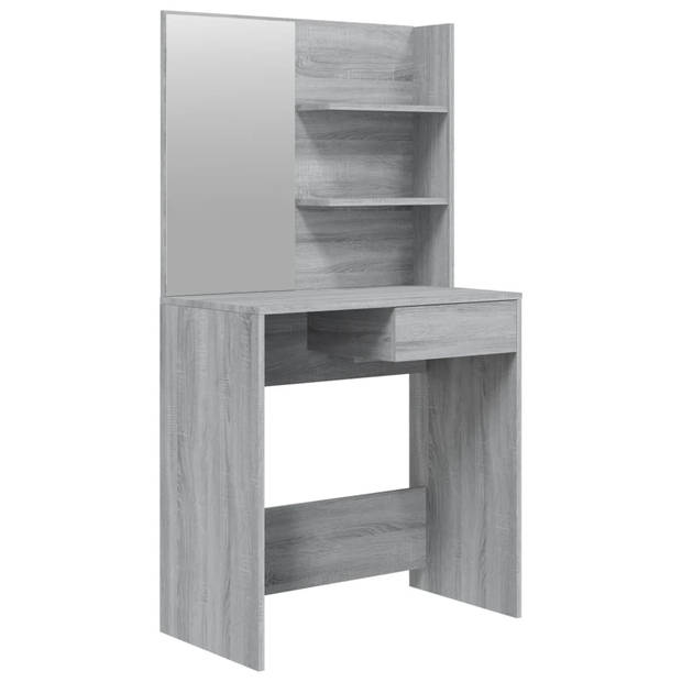 The Living Store Kaptafel Gray Sonoma Eiken - 74.5 x 40 x 141 cm - Modern design