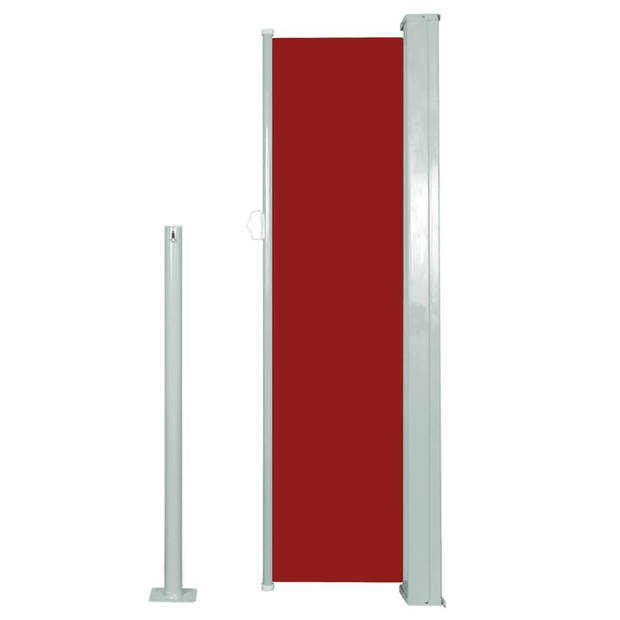 vidaXL Windscherm uittrekbaar 120x300 cm rood