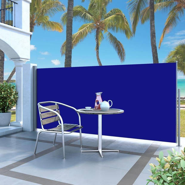 The Living Store Zijluifel Groengrijs/Blauw - 300x120 cm - Uv- Scheur- en Waterbestendig