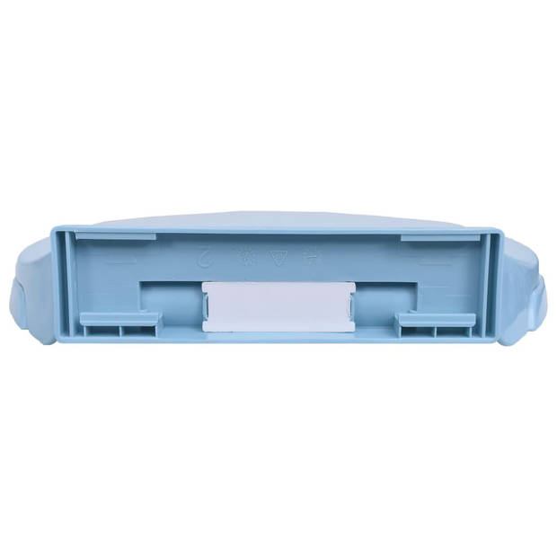 The Living Store Toiletbril - Hoge kwaliteit - Polypropyleen - Soft-close - 46 x 34 cm - Blauw