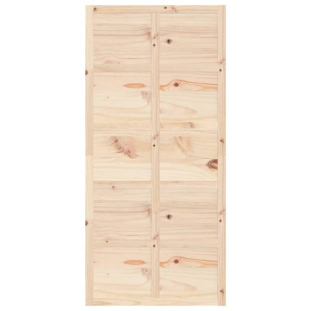 The Living Store Schuifdeur Massief Grenenhout - 100 x 1.8 x 214 cm - Ruimtebesparend