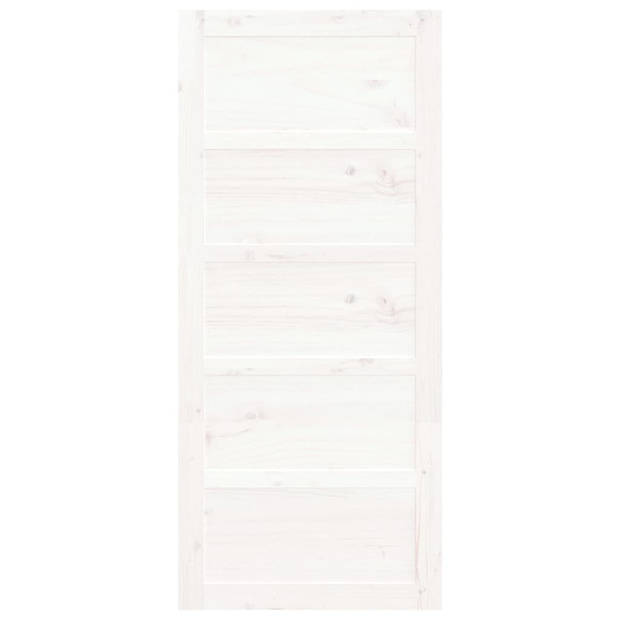 The Living Store Schuifdeur Grenenhout - 90 x 1.8 x 204.5 cm - Wit