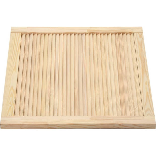 The Living Store Louvredeuren - Houten kastdeur - 39.5 x 49.4 cm - Massief grenenhout