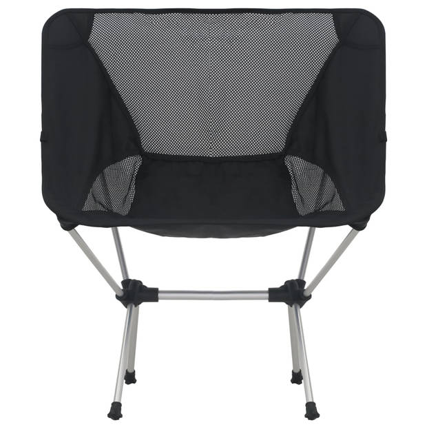 vidaXL Campingstoelen 2 st met draagtas 54x50x65 cm aluminium