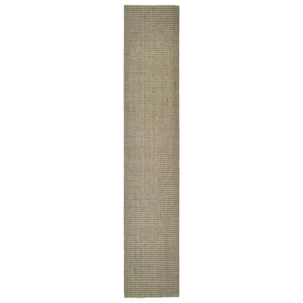 The Living Store Sisal Kleed - 66x350cm - Duurzaam en veelzijdig - Geschikt voor diverse ondergronden - Taupe