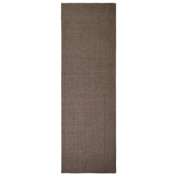 The Living Store Sisal Kleed - Bruin - 80 x 250 cm - Geschikt voor gebruik binnenshuis