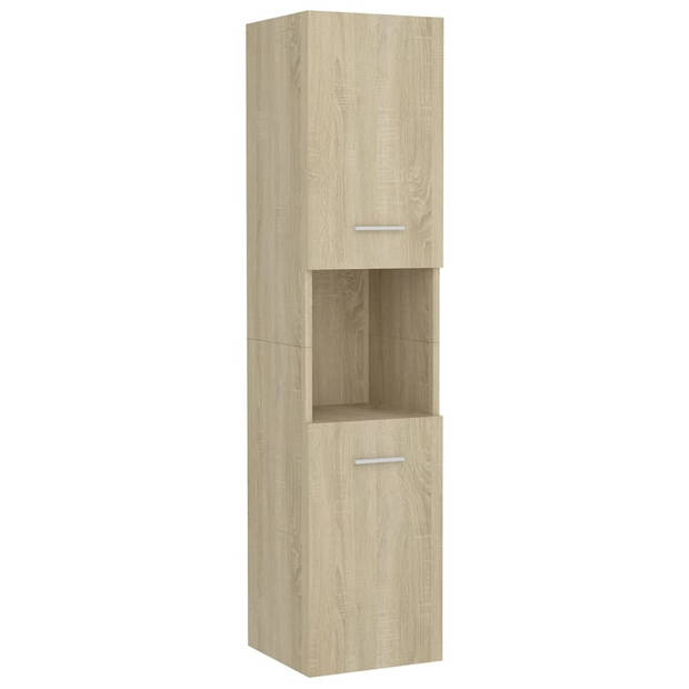 The Living Store Badkamermeubelset - Sonoma Eiken - 90 x 38.5 x 46 cm