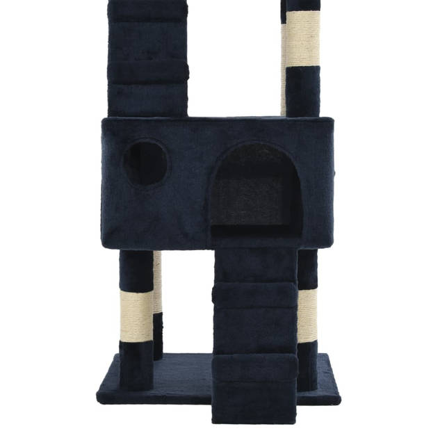 The Living Store Speelcentrum Kattenboom - 50 x 50 x 170 cm - Blauw