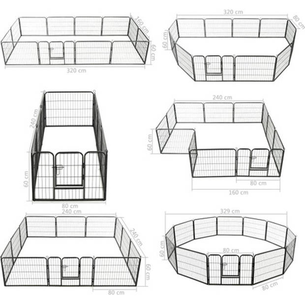 The Living Store Speelren 80x60 cm - Scharnierdeur - Gepoedercoat Staal