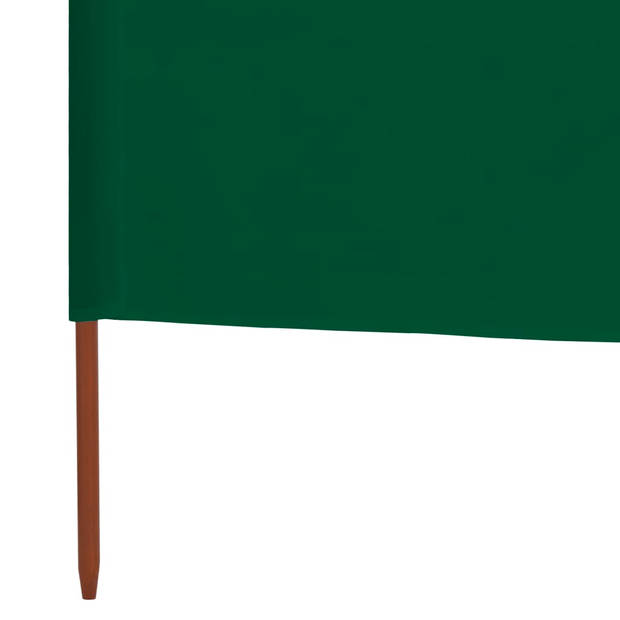 The Living Store Inklapbaar Windscherm - 400 x 160 cm - Groen